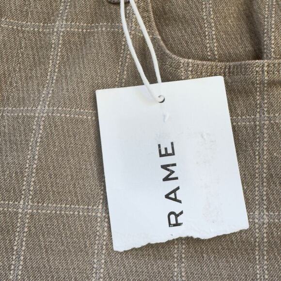 FRAME LE CROP MID RISE MINI BOOTCUT JEANS IN SKYBLUE PLAID NWT‎ WOMEN'S SIZE 29 - Picture 16 of 16